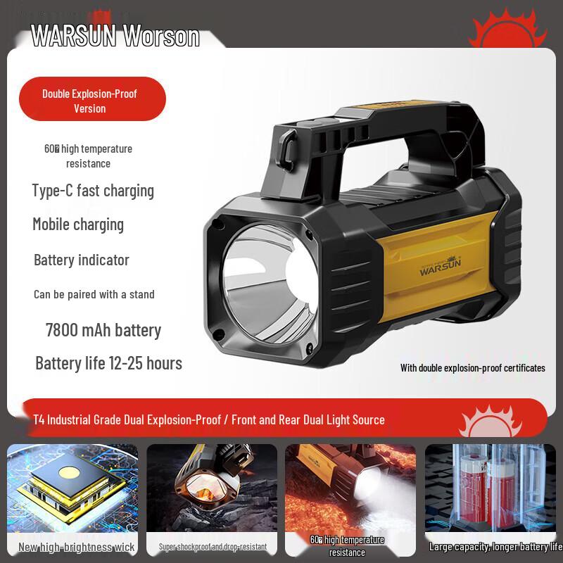 Walson H9005 Explosion-Proof Rechargeable Flashlight