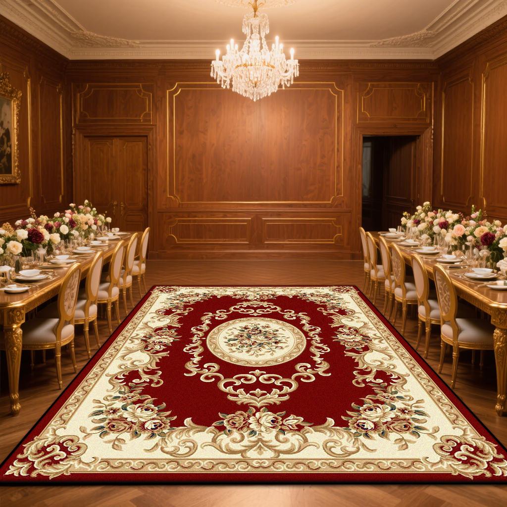 European Style Large Size Household Carpets for Living Room Decorative Rug Carpets for Bed Room Washable Non-slip Floor Mat Blue