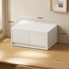 Desktop Storage Box Stackable White Storage Box Household Stationery Storage Multi-functional Storage Box Japanese Storage Box