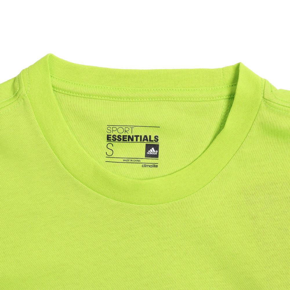 adidas Sport Essentials Mens Basic Series Lifestyle Casual Round Neck Pullover Letter Short Sleeve T-Shirt Men T-Shirts Green AK1808