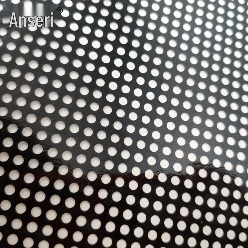 Black Mesh Office Window Film