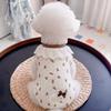 Dog clothes Small dog Spring summer Thin puppy Summer cute floral vest Pet Bigbear bipeg Walking dog