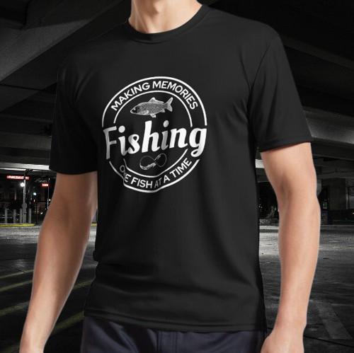 

Memories Making Fishing Logo - One Fish Logo Active T-Shirt Funny Size S to 5XL 2XL