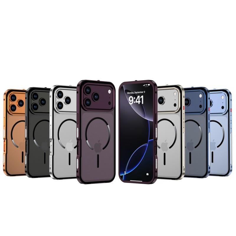 Metallic Matte Hard Case IPhone 18 Pro Max With Magnetic Snap-on Design Heat Dissipation Detachable Frame