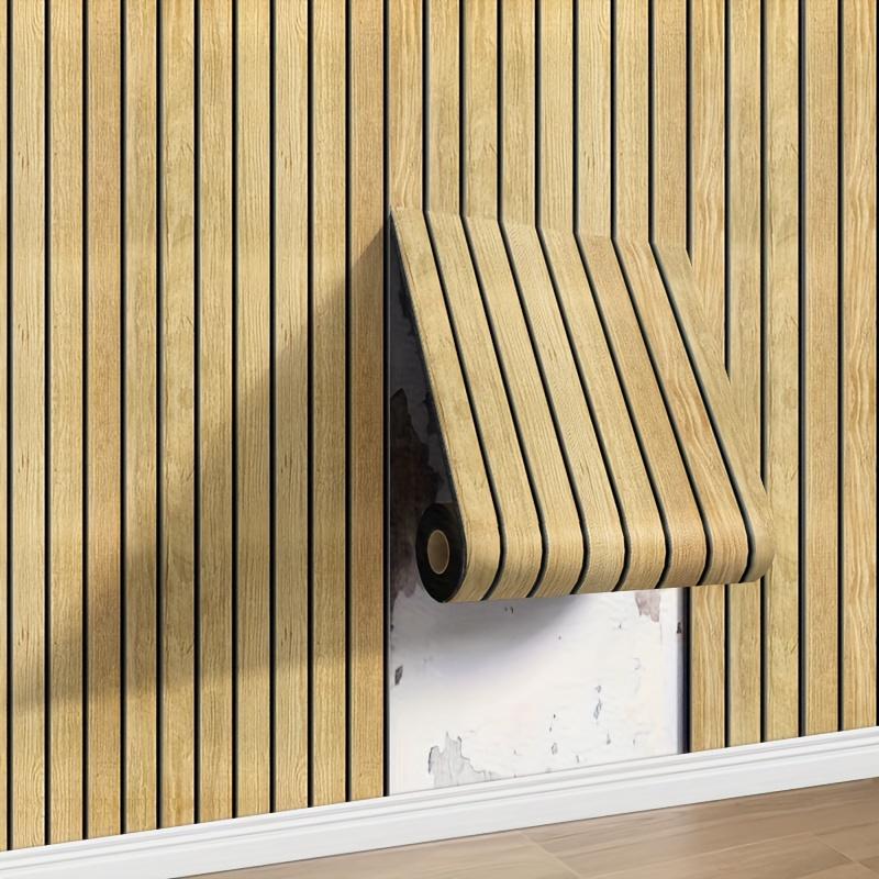 

3D Стеновые панели с текстурой дерева, Решетчатая доска, Наклейка на стену, Обои для украшения стен, Самоклеящаяся стеновая панель для фона под телевизор, Гостиная 118.11inch*15.748inch