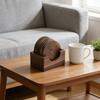 Japanese Walnut Wooden Coaster Set 6pcs/Lot Solid Wood Heat Insulation Pad Round Square Shaped Tea Coffee Coasters Table Decor
