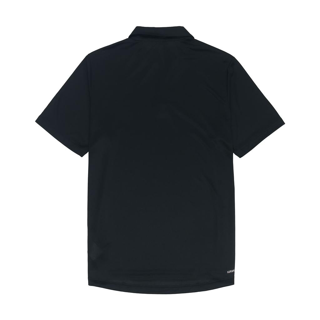 Adidas Polo Shirts Men's Black Polo Collar Moderate Straight Fit GM2134