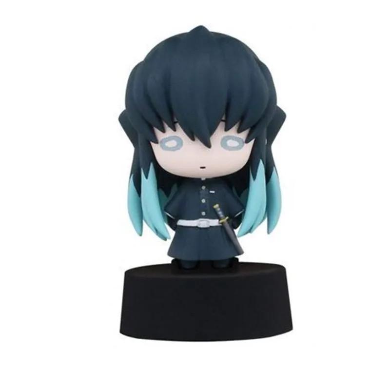 Demon Slayer Kimetsu No Yaiba Infinity Castle Gashapon Q Version Mini Drummer Figurine Iguro Obanai Action Figure Model Toys