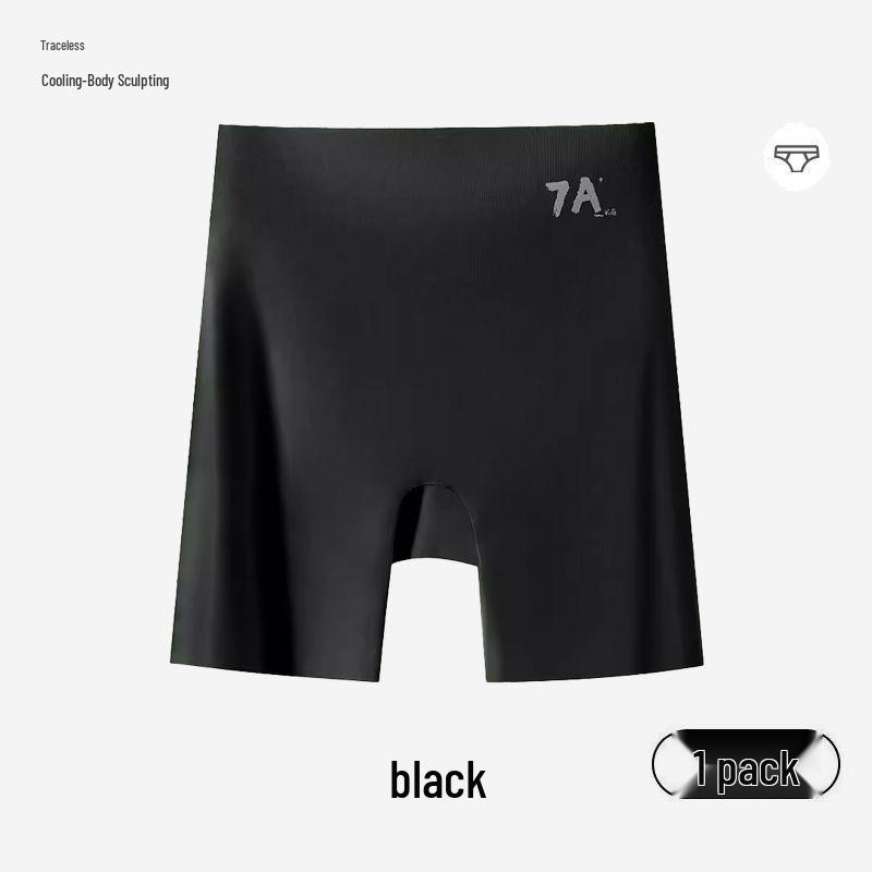 7a Women's High-Waisted Seamless Safety Shorts: Anti-Bacterial, Non-Rolling, Tummy Control & Butt Lifting.