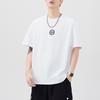 New Summer Concave and Concave Print Short-sleeved T-shirt for Men's Loose Japanese Casual