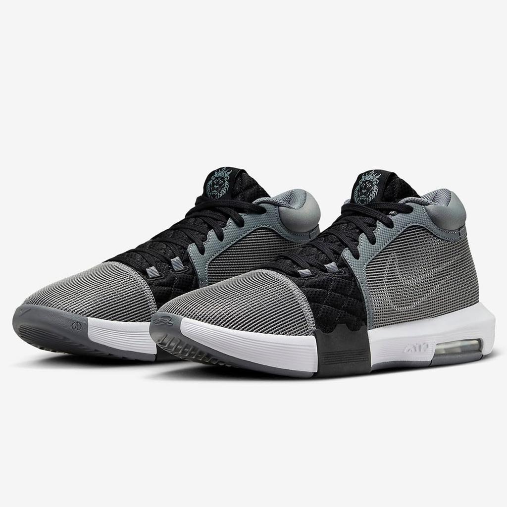 Nike LeBron Witness 8 Cool Size EP, Šedá/Černá/Bílá, FB2237-004, 27,5 cm