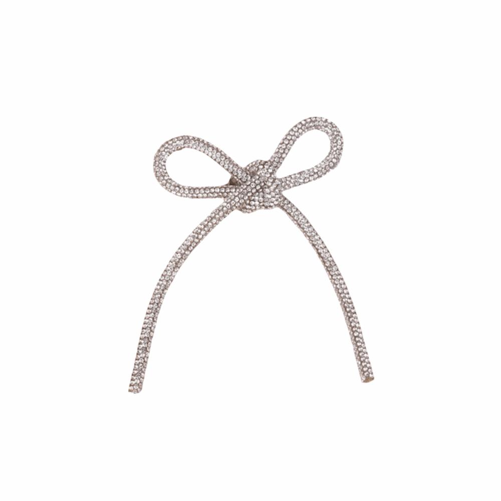 Sparkly Crystal Rhinestone Bow Brooches Sparkling Diamond Brooch Suit Chest Flower