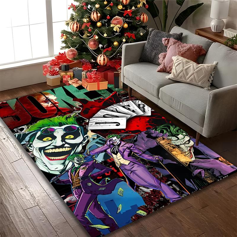 1pc Digital Printed Chair Rug for Home Office Use, JOKER Carpet Appropriate for All Seasons, Soft Area Carpet