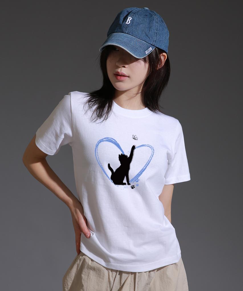 LIKE THE MOST Women'S Freecat Regular Short Sleeve T-Shirt_White