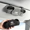 Car Sun Visor Sunglasses Holder Magnetic Eyeglasses Storage Holder For Toyota Corolla Yaris Aygo Prius CHR Camry Auris Sticker KC0 Zcfn1