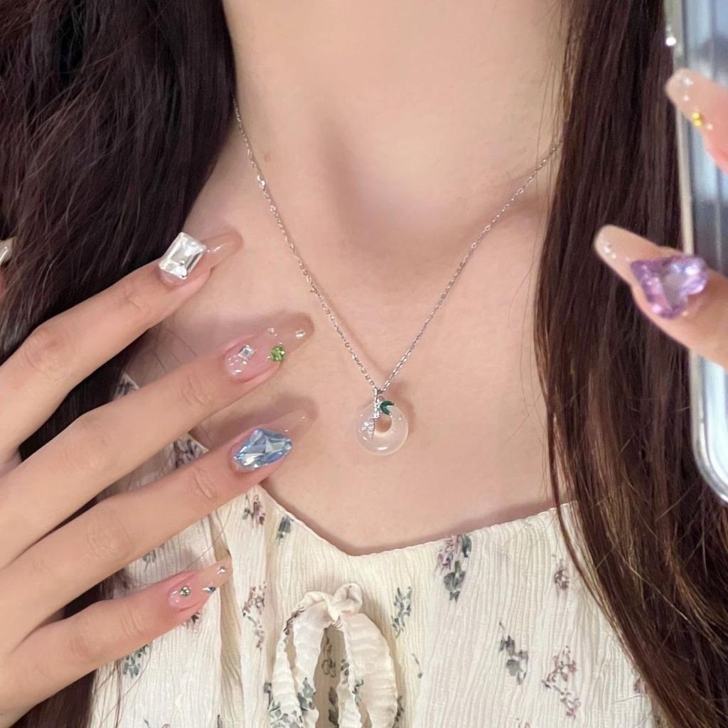 Set of new bow pearl necklace sweet style niche design fashion temperament necklace high-end