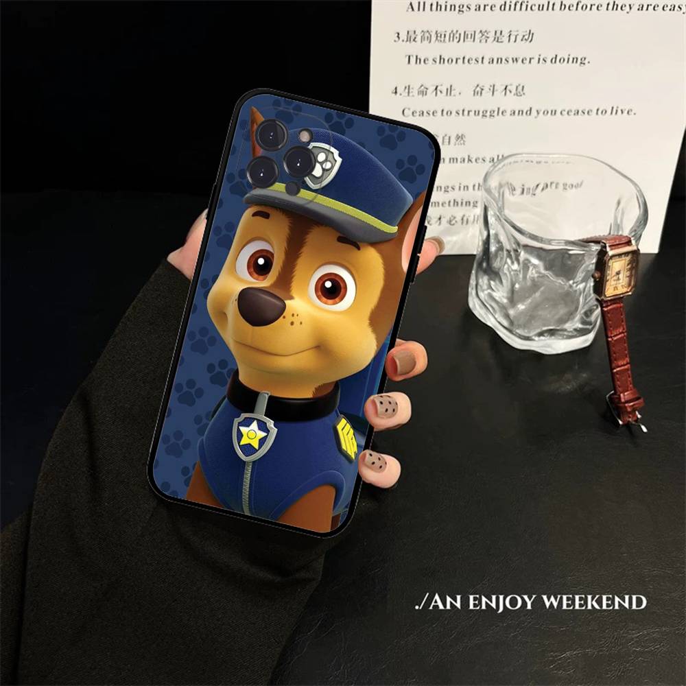 Paws P-Patrols Cartoon Dog Phone Case For IPhone 16 15 8 7 6 6S Plus X SE XR XS 14 11 12 13 Mini Pro Max Mobile Case