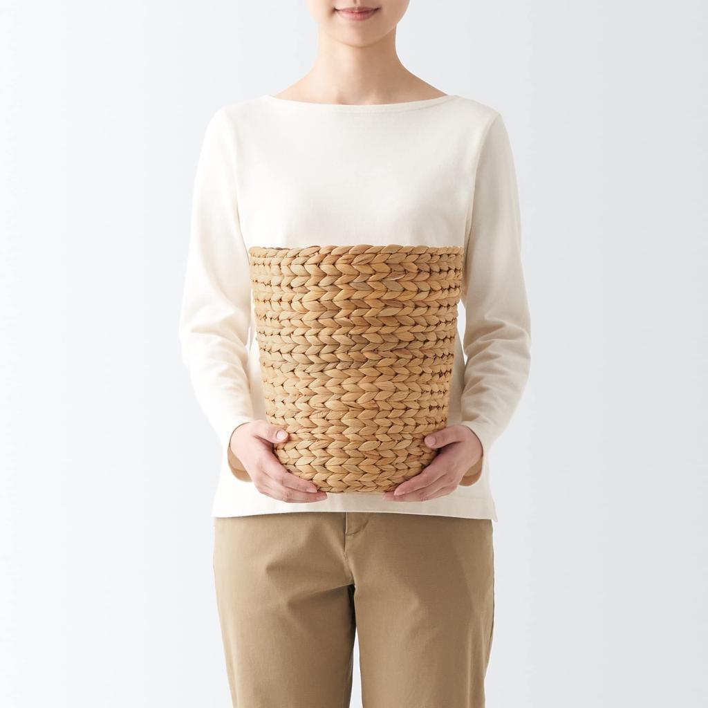 MUJI Runder Korb Durchmesser 26 x Höhe 30cm Wasserhyazinthe Tief 12361077