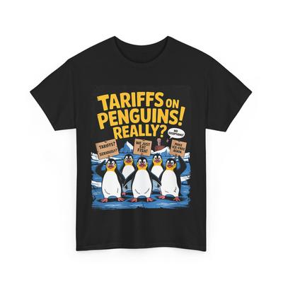 Penguins Funny Shirt, Tariffs On Penguins Women Men Funny T-shirt