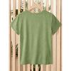 Leopard print Apple teacher life print for women T Shirt 2026 Spring and summer fashion short sleeves Casual loose-fitting slimming top for daily