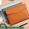 Waterproof Stickable A4 Document Bag: Thickened Snap Button Storage for Office Use
