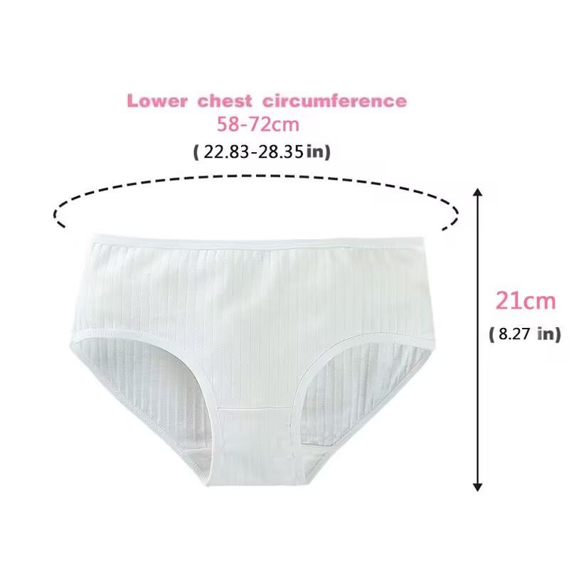 4er Pack Teenager Mädchen Unterwäsche Baumwollslips Atmungsaktive Slips 8-14 Jahre