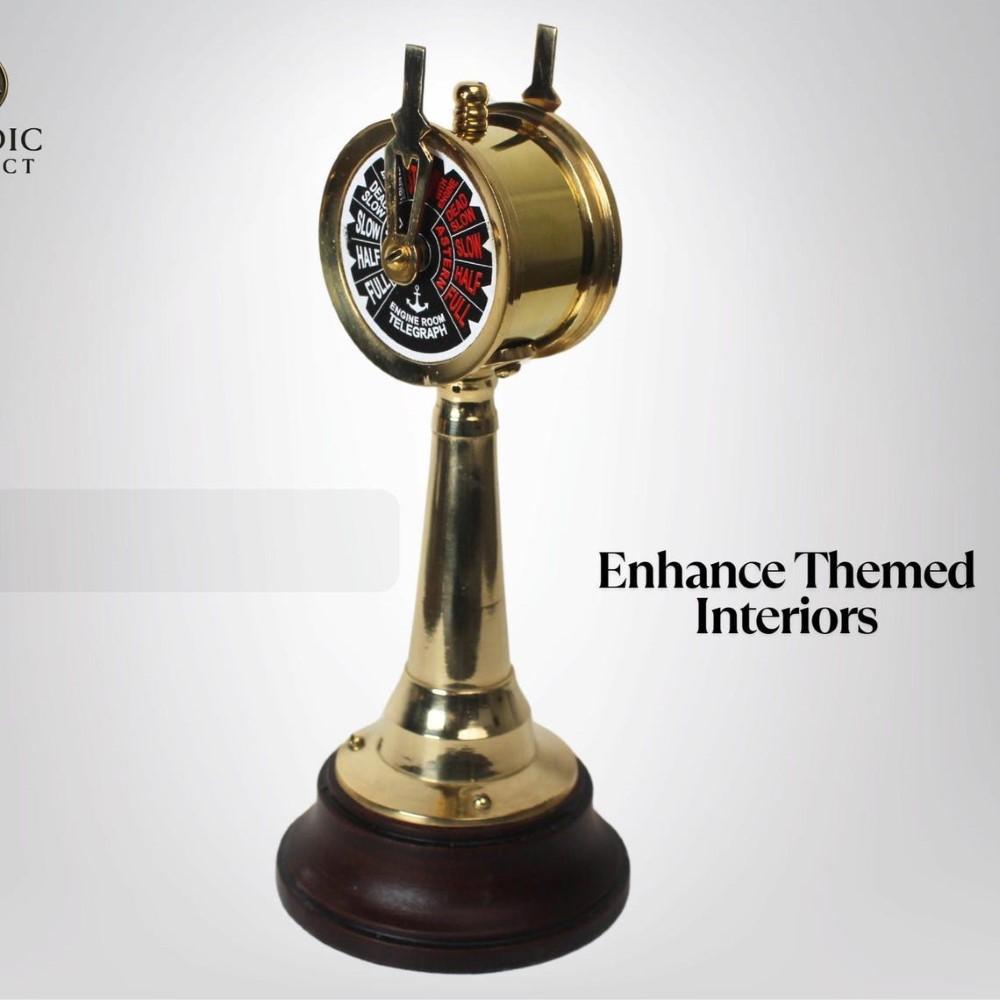 Brass 7" Telegraph Antique Ship Engine Room Telegraph Marine Working Nautical