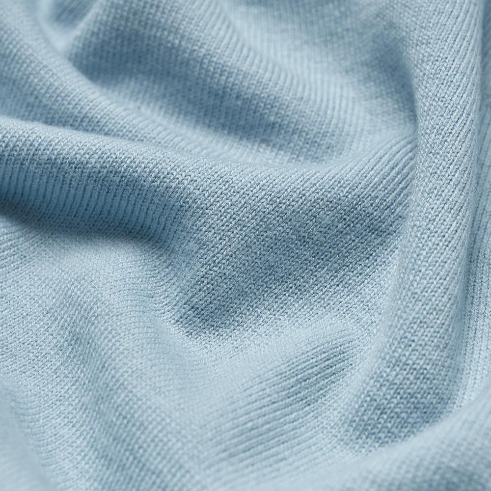 VERNO [Casual] Mock-Neck Knit Sky Blue