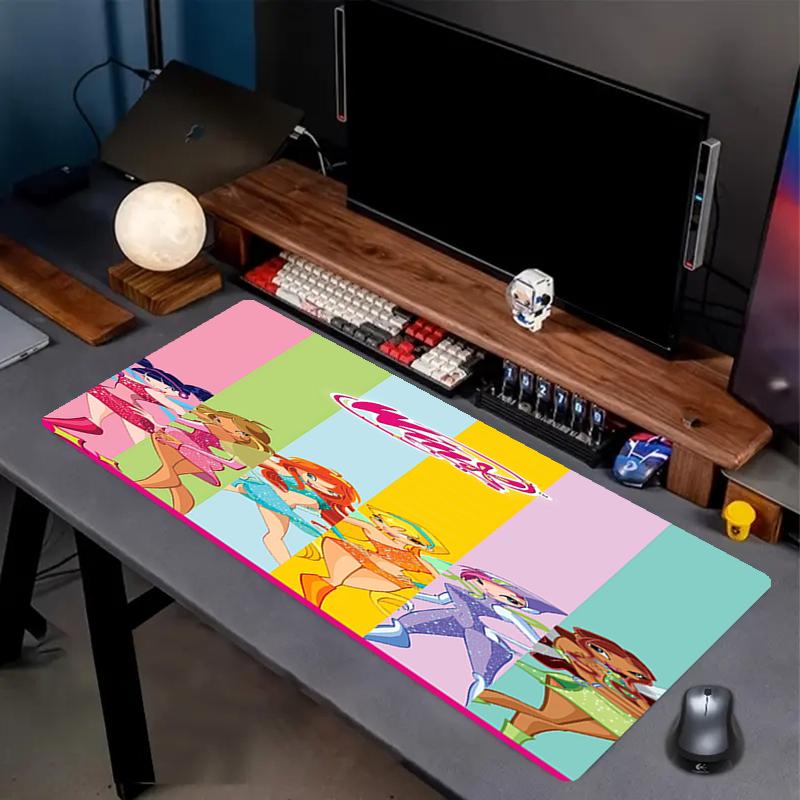 Winx Club Theme Mouse Pad, Non Slip Rubber Base, Multifunctional Office & Home Decor, Perfect for Workspace Personalization.