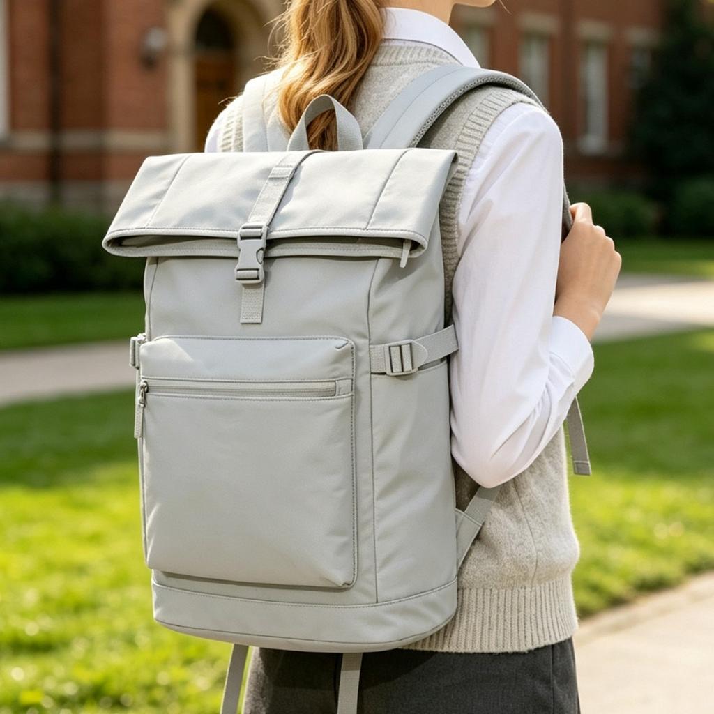 Schoolbag Fashion Business Waterproof Backpack Large Capacity Simple Versatile Tide Commuter Business Travel Laptop Backpack