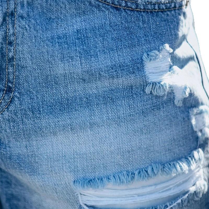 2026 Summer New Women's Fashion Ripped High-Waisted Casual Denim Shorts