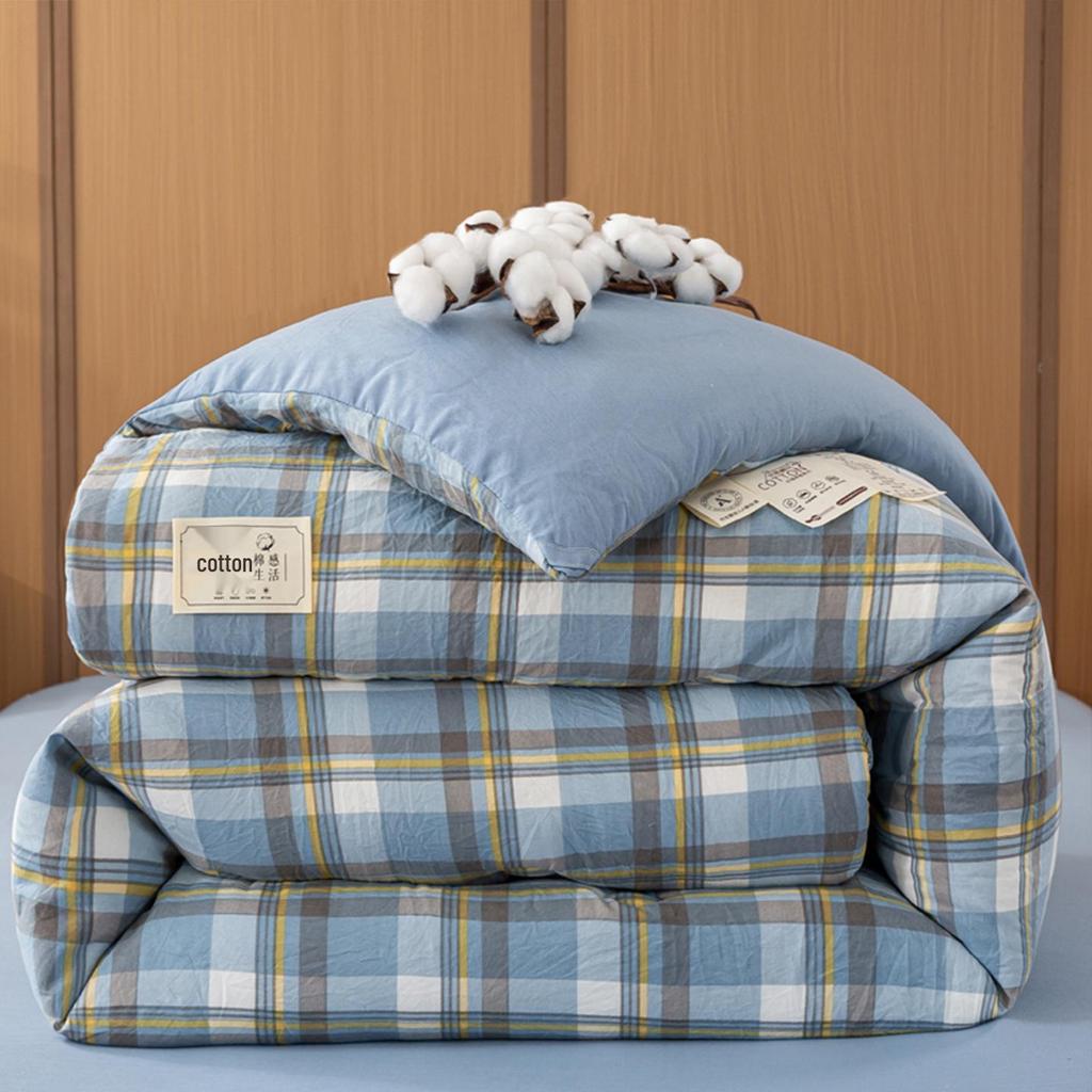 Xinjiang Katoen Dekbed: Dik, Warm, Machinewasbaar, voor Alle Seizoenen - Ideaal voor Lente, Herfst, Winter, Enkele & Dubbele Maten