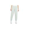 Logo Fleece Cuffed Casual Sports Pants Women Pants Frosted-Light-Green DA2255-321