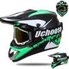 Off-Road Motorcycle Helmet With Visor Dirt Bike ATV Mountain Riding ABS Shell 3C Certified Adult Size S-XL