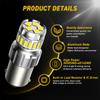 AUXITO P21W BA15S LED Bulb Canbus 1156 BAY15D 1157 P21/5W LED Car Lights 6500K White Super Bright Brake Lights Reverse Lamp DRL