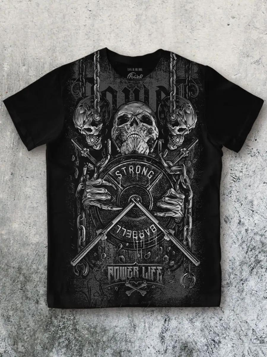 T-shirt with y2k Racun print S