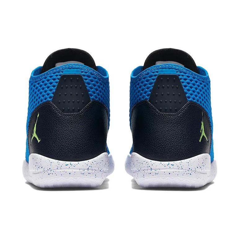 Jordan Reveal Cushioning, Wear Resistant Mid Top Vintage Basketball Shoes Men's Blue Black 834064-406