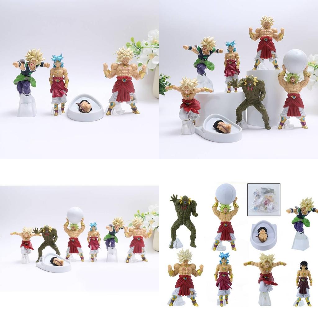 Exquisite Dragon Ball Broly Action Figures Set Of Seven With Impressive Pvc Detailing