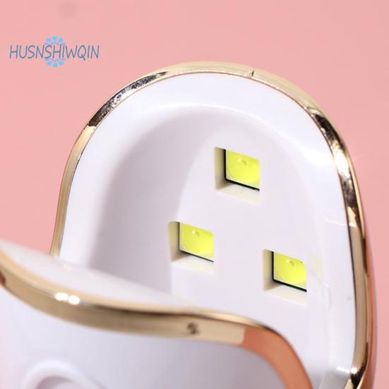 Portable Gel UV Nail Dryer - 3 LEDs, Soft Lighting, No Dazzling LED Nail Lamp for Quick Bake Dry Nail Polish