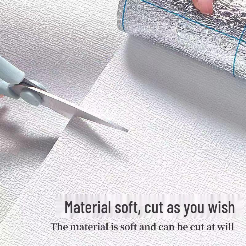 3D Linen Self-Adhesive Wallpaper: Waterproof, Moisture-Proof, Anti-Mold Wall Stickers for Bedroom Renovation