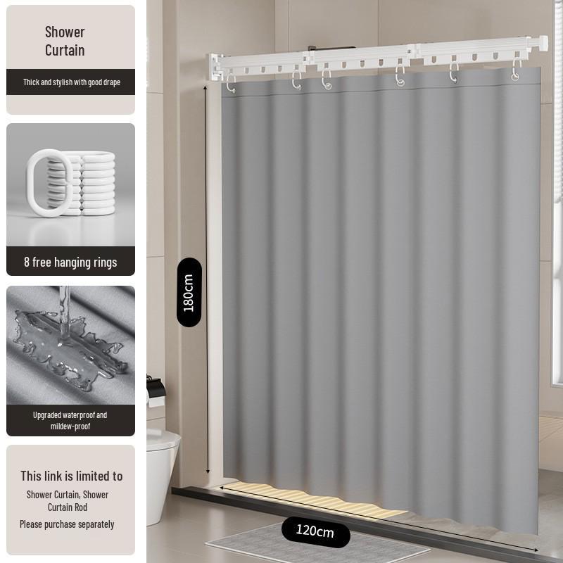 

Телескопическая штанга для душа и сушилка: Без сверления, на присосках, водонепроницаемый, складная конструкция для ванной комнаты и туалетной перегородки.