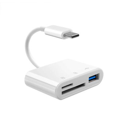 SUNROZ Adapter for Type-C To USB and SD/TF Card Reader Adapter for USB-C To Flash Drive and SD TF Card Reader (A485701)