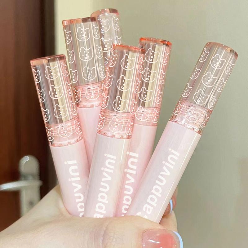 Mirror Water Clear Lip Gloss Moisturizing Juice Glass Tea Brown Red Liquid Lipstick Lasting Non-stick Cup Korean Makeup Cosmetic