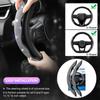 2PCS Universal Ultra-thin Non-slip Crystal Car Steering Wheel Cover Booster Diamond Rhinestone Sparkling Interior Decoration