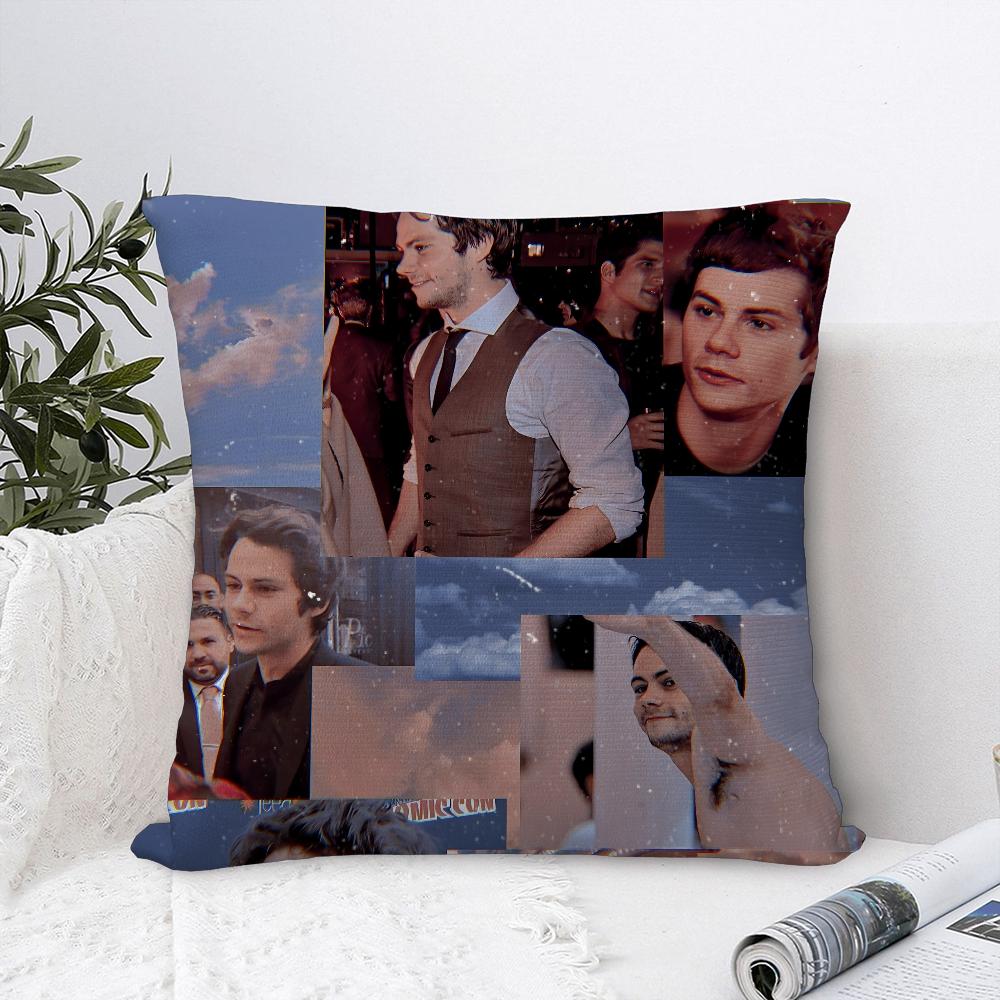 D-Dylan O Brien Kissenbezug Sofa Dekoration Zuhause Zweiseitiger Druck Plüsch Quadratische Dekokissenbezüge Kissen Deko Abdeckung