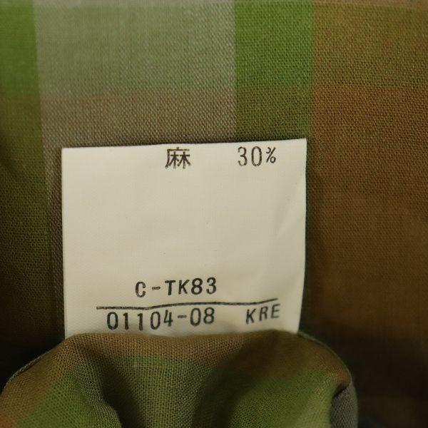 Burberrys 80s 90s vintage check Short sleeve Band collar shirt M Men's Used