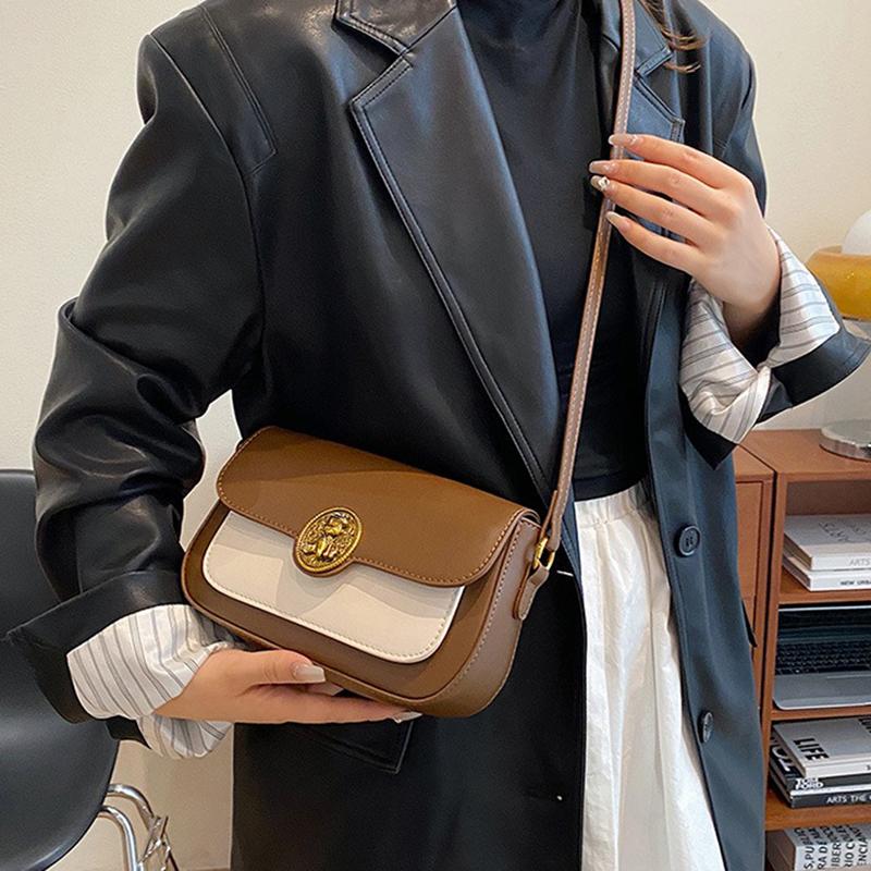 Нова невелика сумка під пахвами 2024 року, проста та модна сумка-багет, висококласна ретро-сумка через плече на одне плече