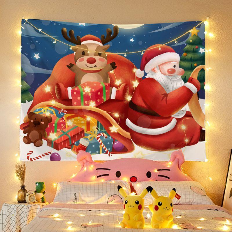 Рождественский гобелен для комнаты фон ткань Праздничный гобелен гобелен висит картина — фото 8