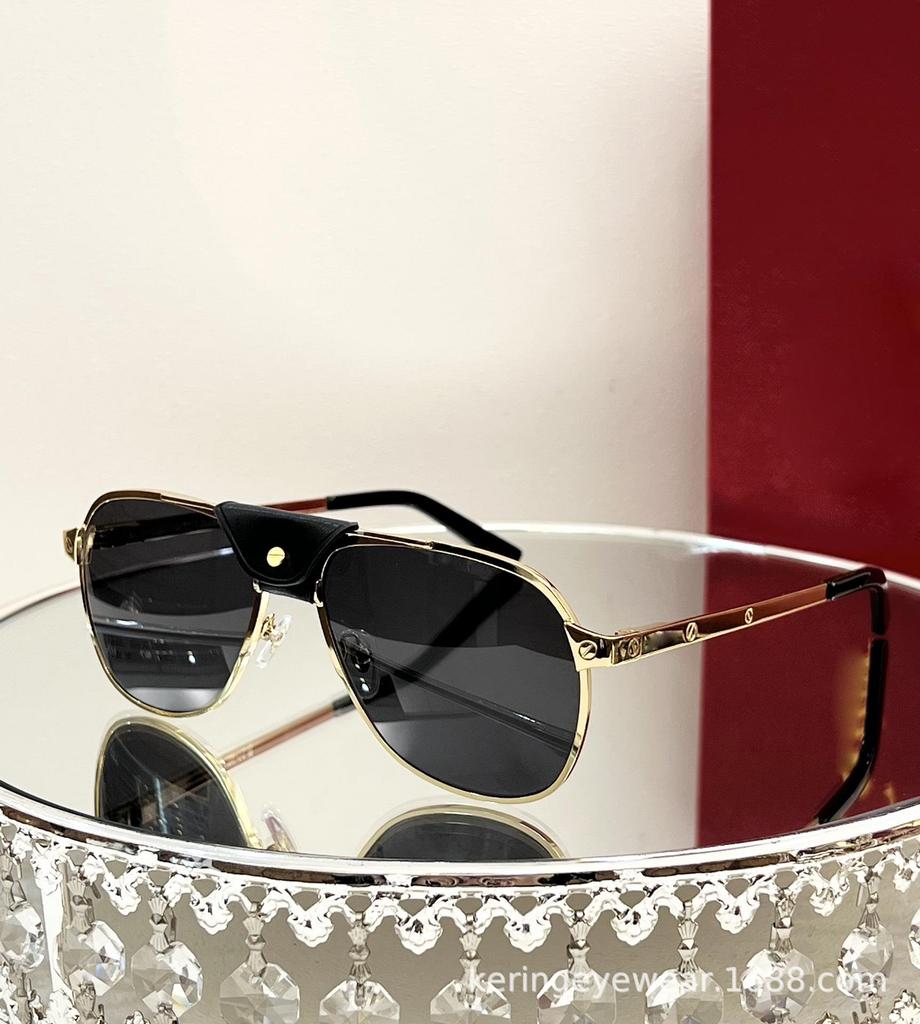 CARTER LUNETTES Retro Titanium Fashion Sunglasses, European-American Style 0165