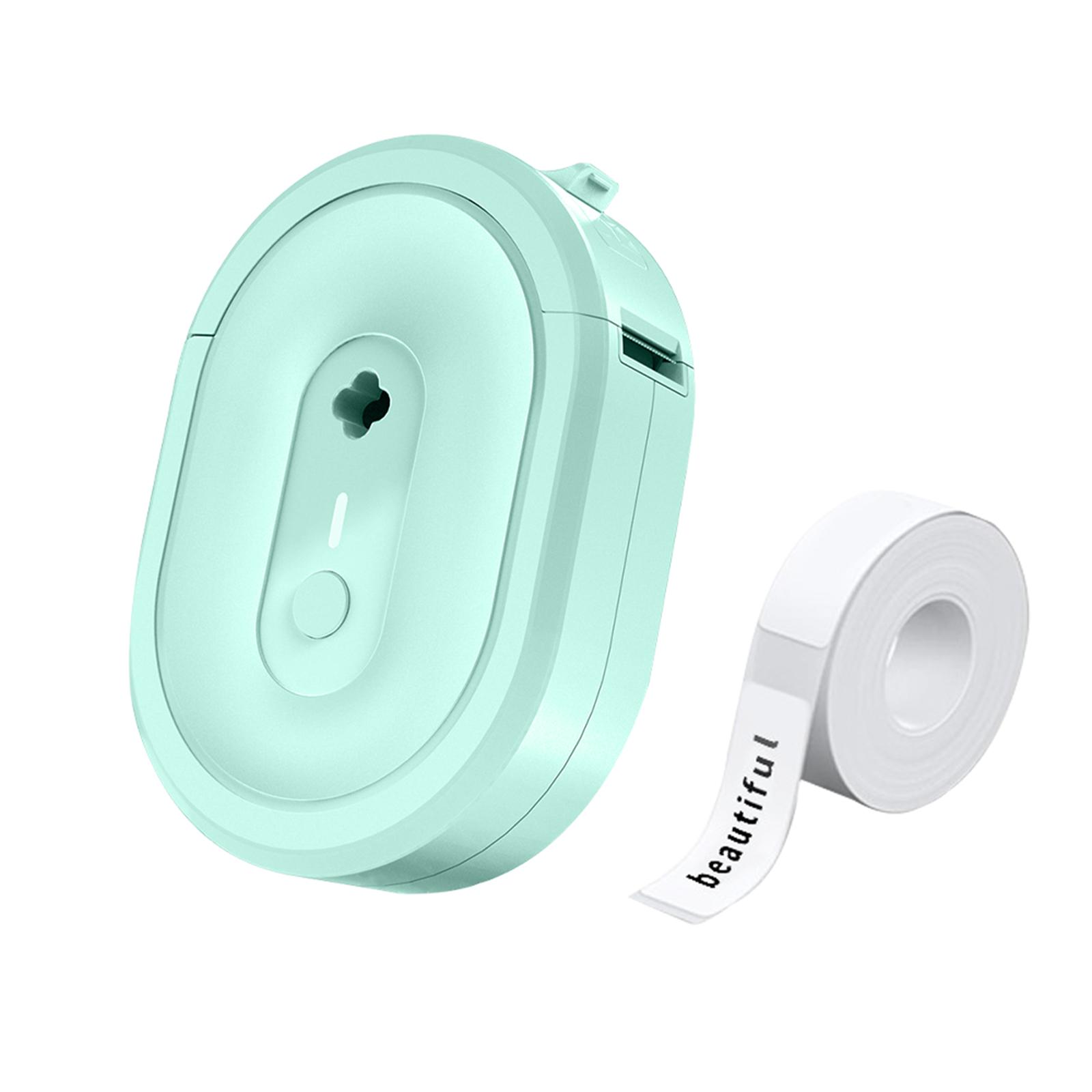 

Принтер для этикеток с лентой, N12 Портативный Bluetooth-принтер для этикеток, Беспроводной принтер для этикеток, Термонаклейки с несколькими шаблонами для дома, кухни, школы One Size зелёный